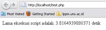 execution time script